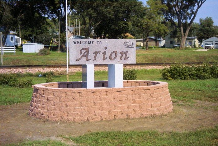 Arion Community Sign